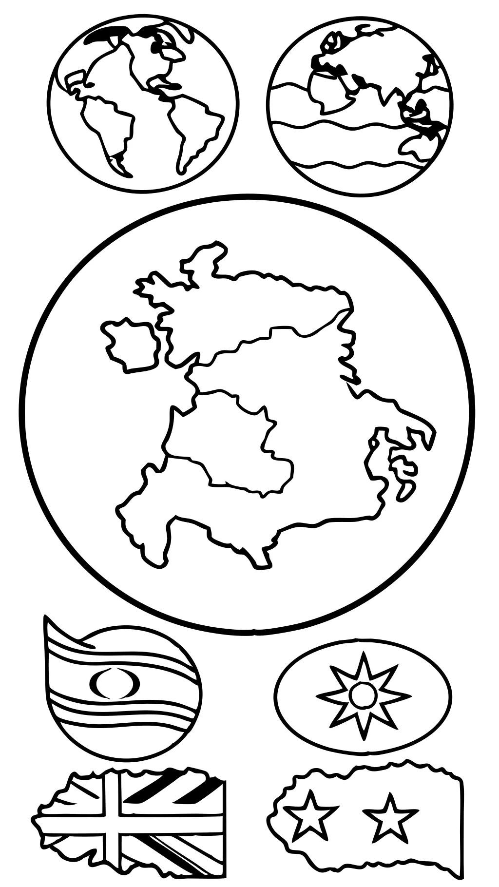 coloriages de drapeaux de pays